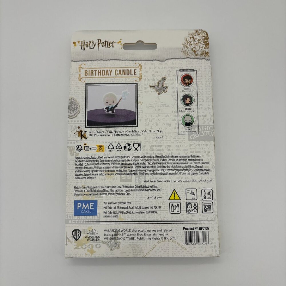 Harry Potter Birthday Candle, Draco Malfoy, Cupcake Cake Decoration Party NEW - Picture 2 of 2